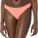 Amazon Essentials Women's Side Tab Bikini Swimsuit Bottom (Coral Pink)