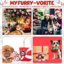 Jenaai 16 Pcs Dog Christmas Picture Ornament Craft Set, DIY Wooden Pet Keepsakes, Personalized Christmas Picture Frame Ornaments for Puppy Photos, Xmas Tree Hanging Decorations Gifts