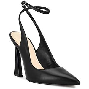 Reoplty Womens Closed Toe Ankle Strap Heels Pointed Toe Pumps Shoes Slingback High Heel Wedding Dress Shoes, Size: 9.5