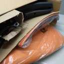 BestOffice | Ergonomic Office Chair | Mid-Back Swivel Desk Chair | Breathable Backrest & Lumbar Support | Adjustable Height | Sponge Seat | Rolling Wheels | Orange | for Adults & Women