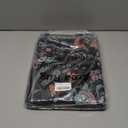 2x3 Entryway Rug, Small Washable Rugs with Floral, Non-Slip Low Pile Bohemian Carpet for Kitchen (Black)