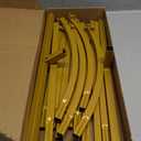 Asee'm 6FT Metal Arch Backdrop Stand Gold Arched Backdrop Frame for Wedding Party Ceremony Birthday Bridal Baby Shower Garden Floral Balloon Arch Decoration (6x2.6FT(HxW))