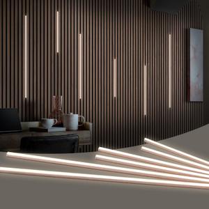 HAMRVL LED Recessed Lighting Wall Panel Lights, 6PCS 4000k Natural White Adhesive Slat Wall Lights with Touch Switch, Wall LED Light for Bedroom, Living Room, Studio, Kitchen Cabinets, Acoustic Walls, 42in+26in+18in - 6pack
