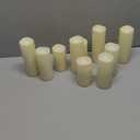 Enido 12 Pc Flameless LED Candles with Remote & Timer, Outdoor Waterproof, Flickering Electric Warm Lights for Cozy Home & Holiday Romantic Decor, Battery Operated for Party(D 2.2 x H 4/5/6