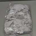 UMINEUX Round Fitted Vinyl Tablecloth with Elastic Edged & Flannel Backing, Waterproof Wipeable Round Table Cover for Indoor Outdoor Patio Use - Fits Tables up to 40" - 44" Diameter(WhiteMarble)