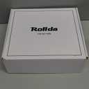 Rollda Kids Cowboy Boots Western Round Toe Cowgirl Boots for Boys Girls Toddler/Little Kid/Big Kid (Black/Tan,  Size 2)