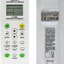 Universal AC Remote Control, 5000-in-1 Multi-Brand Compatible, K-1028E Model, LCD Display