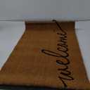 KANKUN Coco Coir Door Mat with Heavy Duty Backing, Welcome Doormat (17" x 30"), Doormat Entrance (Welcome1)