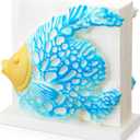 Fish Design Napkin Holder Coastal Napkin Holder Ocean Serviette Dispenser Marine Cocktail Tissue Storage Organizer Mail Letter Sorter Rack Document File Organizer