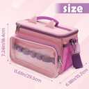 Sun3drucker Carrying Case for Toniebox 2/1,Carrying Travel Bag for Toniebox Starter Set and Tonie Figures, Toniebox 2 Audio Player Bundle Portable Storage Bag (Pink)