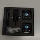 MENERESAS Wireless Lavalier Microphone for iPhone: Mini Microphone Noise Reduction  328ft Transmission & 20H Battery Life for Video Recording, 3in1 Universal Camera & Android, Deep Grey