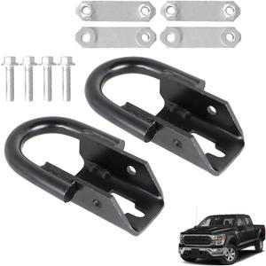 munirater Tow Hook with Hardware Front Black Replacement for 2009-2021 F-150 FL3Z-17A954-C FL3Z-17A954-E