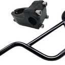 BMX Handlebar with Stem Swallow Shaped High-Carbon Steel 585mm 22.2mm Handle Bar Bicycle Parts Bike Accessories,Black, (WS01-CBBK-B)