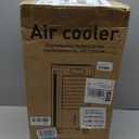 Portable Evaporative Air Cooler, Quiet Windowless Swamp Cooler with 4 Ice Packs, 2 Gallon Water Tank, Remote Control, 4 Modes & 3 Speeds, Oscillating Cooling Fan for Bedroom, Living Room and Office