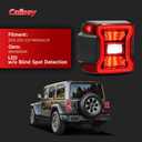 LED Tail Lights Compatible with 2018 2019 2020 2021 2022 2023 2024 2025 Jeep Wrangler Taillights Rear Brake Lamp Rear Reverse Stop Brake Lamp Replacement for OEM#68434890AB (Left Driver Side)
