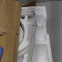 Oneach Farmhouse Floor Lamps for Living Room, Boho Floor Lamp for Bedroom with Foot Switch, Rattan Floor Lamp for Reading with Hand-Woven Shade, Antique White Metal Base & Pole (62'')