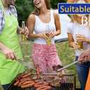 JETKONG 18 Inch (45cm) Extra Long Grill Tongs, Heavy Duty Stainless Steel Tweezer Tongs for Cooking, Grilling, Barbecue/BBQ, Buffet and Turning Food (Round Tips)
