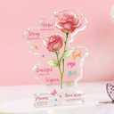 Religious Spiritual Birthday Acrylic Office Decor Sign Gifts for Christian Women Faith Gifts for Friend Mom Sister Prayer Room Decorative Signs Plaques, 4.5*2.6*0.6 inches