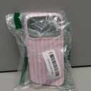 ZTOFERA for iPhone 17 Pro Case with Geometric Horizontal Stripes,Cute Fashion Simple Line Pattern for Women Men,Soft TPU Slim Glossy Shockproof Case Cover(Pink)