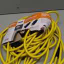 Prime Wire & Cable EC500830 Prime Extra Heavy-Duty, Single Outlet Extension Cord, 12/3 ga, 15 A, 125 V, 50 ft L, Yellow