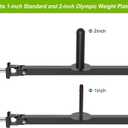 SELEWARE Power Cage Landmine Attachment, T Bar Row Landmine Attachment and Belt Squat Lever Arm for 2" x 2" or 3" x 3" Power Rack, V Bar Row Landmine Handle, Fits 1"/2" Barbells & Weight Plates