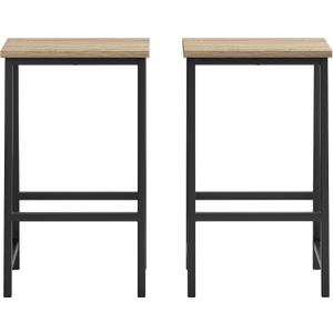 Sauder North Avenue Counter Height Stool, Charter Oak Finish, L: 14.45" x W: 12.28" x H: 23.62"