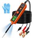 Power Circuit Probe Tester Kit, 6V-24V DC Test Light, Automotive Circuit Tester Car Short Finder, Component Activation, Polarity Identify, Overload Protection, Voltage Tester 0.3v-80v