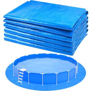 11Ft Round Pool Ground Cloths Swimming Pool Ground Cloth,Round Pool Liner Pad for 10ft Above Ground Swimming Pool,Heavy Duty Pool Ground Mat Protector to Prevent Puncture Pool Ground Tarp (11 inch diameter)