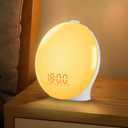 Zreal Sunrise Alarm Clock for Heavy Sleepers & Kids, Wake Up Light for Bedroom with Sunrise & Sunset Simulation, Sleep Timer, Dual Alarms & FM Radio, 14 Color Nightlight, Sunlight Lamp, White