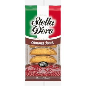 Stella D'oro Almond Toast Crunchy Coffee Treats Cookies, 6.6 Oz (EXP 05/09/26)