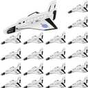 Lewtemi Set of 36 Gliders, Space Shuttle Toys Plane Flying Toys for Boys and Girls, Foam Airplane Glider for Outer Space Party Favors, Birthday Party Indoor and Outdoor