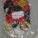 Red Black and Gold Party Balloons, Black Red Gold Latex Balloons 50 Pcs 12 inch Red Black Gold Balloons For Birthday Graduation Hollywood Casino Wedding Party Decoration