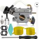 FX26SCE Carburetor for Weedeater SST25CE FX26SCE W25CBK W25CF W25SFK W25SB W25CFK (967184401) Gas Trimmer Edger Replaces 577135901 577135902 Carburetor