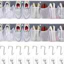 RV Shoe Storage for Bedside - 16 Extra Large Pocket Wall Mounted Entryway Shoes Rack, Bed Hanging Pocket Organizer, Bedside Caddy for Shoes and Tool Accessories,RV & Camper Essentials 2 Pack