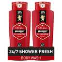 Old Spice Refreshing Body Wash for Men, 3X Defense, 24/7 Shower Fresh with Long Lasting Scent, Red Collection, Swagger with Cedarwood Scent, 24 oz (24 Fl Oz, Pack of 2)