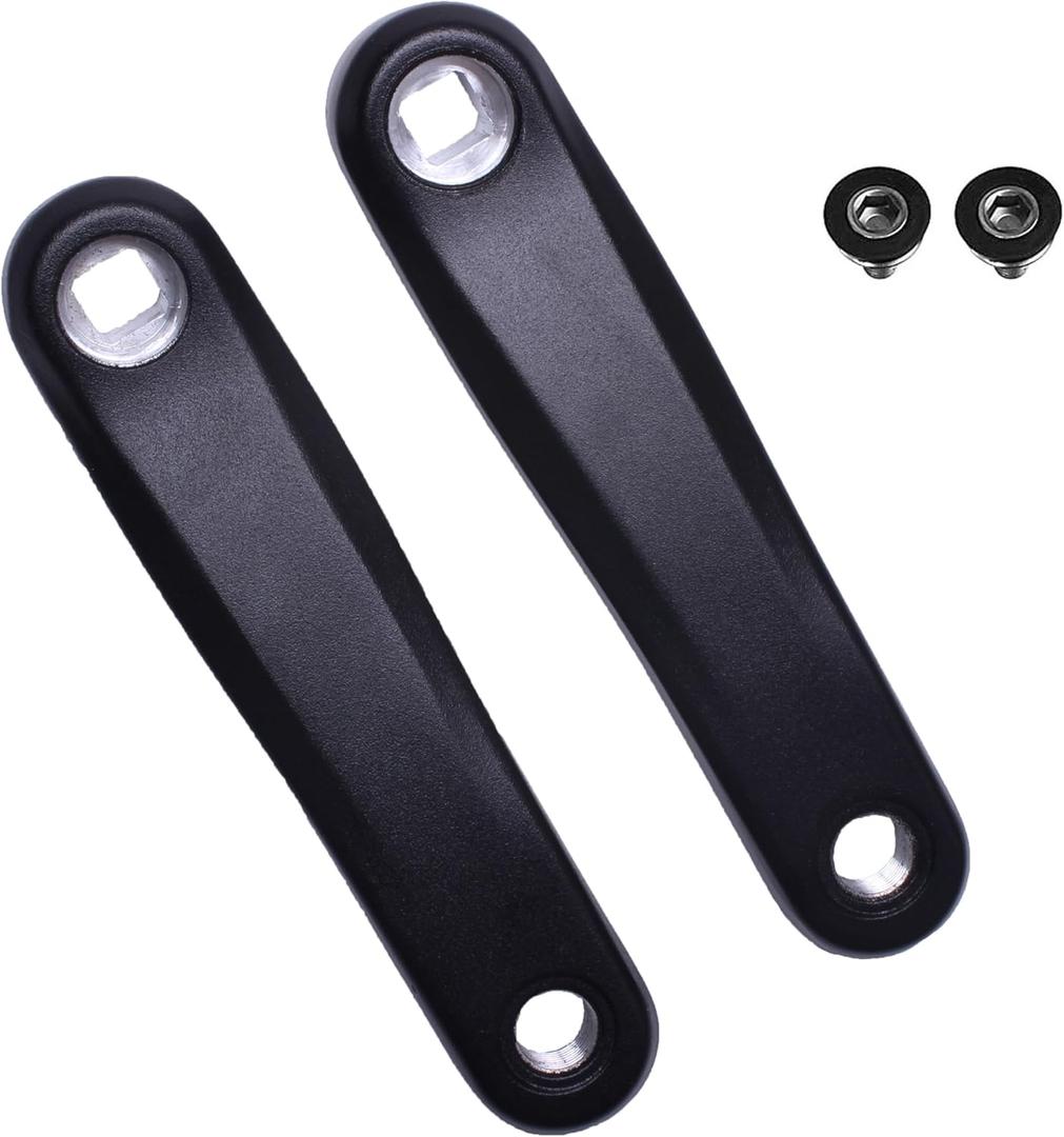 Ebike Square Hole Crank Arm,127MM/140MM/152MM/160MM/165MM/170MM/175MM Forged Alloy 6061 Bike Crank Arm for Ebike,Mid Mounted Motor,Torque,Electric Bicycle