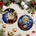 Christian Gifts: Nativity Scene Ornament | Christmas Ornaments (Holy Family Christmas Decor), Christian Holiday Decor, Religious Gifts, Baptism Gift & Xmas Gift