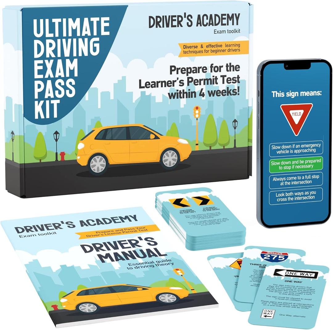Driving Exam Pass Kit - Gift for Teen Boys and Girls 15-18 Year Old