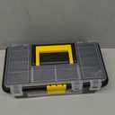 Performance Tool W54012 Heavy Duty Plastic Organizer Tool Box for Workshops and Garages, Black, 12.5-Inch