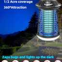 snanlen 4200V High-Powered Electric Bug Zapper Outdoor & Indoor with LED Attractant, Durable ABS Mosquito Zapper Outdoor, Plug-in Fly Trap & Mosquito Killer for Patio, Yard, Garden and Home