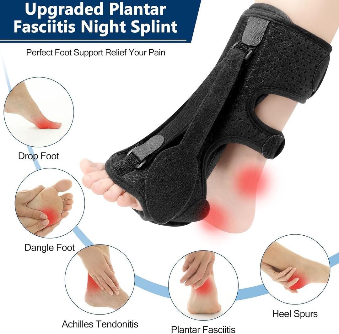 Plantar Fasciitis Night Splint (Black)