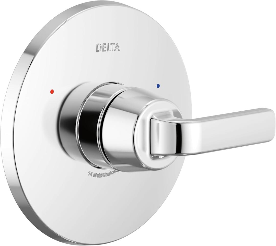 Delta Lineax 14 Series Single-Function Valve Trim Kit, Chrome Handle Set for Shower Faucet System, Chrome T14062 (Valve Not Included)