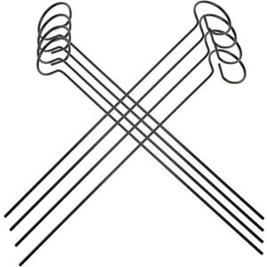 Milisten 8pcs Metal Plant Support Stakes Sturdy Trellis Rods for Climbing Plants Garden Stake for Cucumber Peperomia
