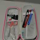 Primacare KB-9397-PK Stethoscope Case, Supplies Included, Pink with Multiple Compartments, Portable and Lightweight First Aid Kit Bag with Vital Medical Supplies, Nursing Accessories for Nurses