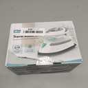 BEAUTURAL Mini Travel Steam Iron for Clothes with Dual Voltage, Temperature Control, Non-Stick Soleplate and Cord Storage, Ideal for Sewing, Quilting and Handcraft (White)