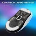 ATTACK SHARK X3 Wireless Gaming Mouse, 49g Ergonomic Computer Mouse, Triple Modes PAW3395 26K DPI Optical Sensor, 200h Battery Life, Programmable Buttons, Gaming Accessories for PC/Laptop/Mac (White)