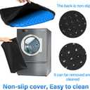 Large Gel Seat Cushion for Long Sitting with Non-Slip Cover,Soft & Breathable,Seat Cushion for Chair,Car,Office,Desk Chair,Wheelchair