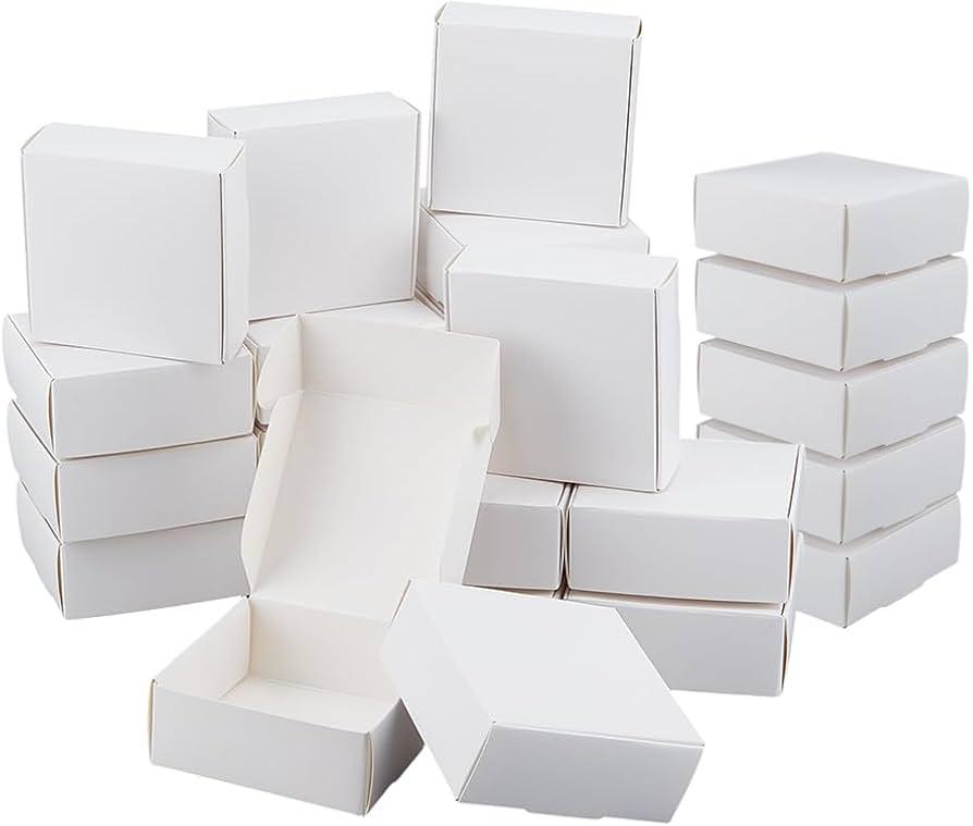 White Paper Boxes,50 Pcs