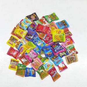 50 Pcs Miniature Snacks Food Mini Resin Potato Chips Set Mini Candy Bags Store Grocery Accessories