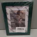 KINLINK 5x7 Picture Frame Green, Solid Wood Frame 5x7 with Acrylic Plexiglass for Pictures 4x6 With Mat,Tabletop and Wall Display, 5 x 7 Picture Frame Set of 1
